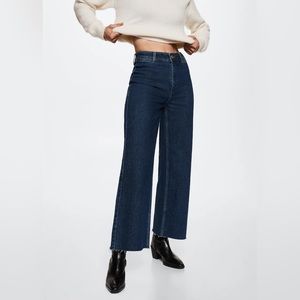 Mango High Waist Culotte Jeans